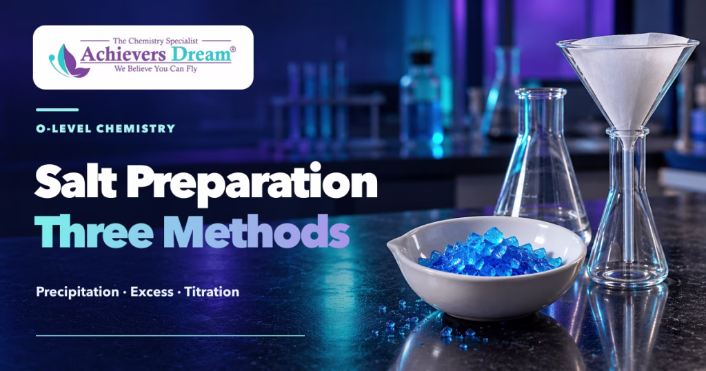 Achievers dream - og o level chemistry salt preparation v1