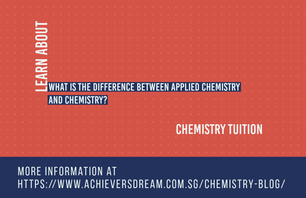 What is the difference between applied chemistry and chemistry