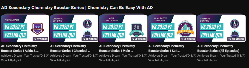 AD Chemistry Youtube