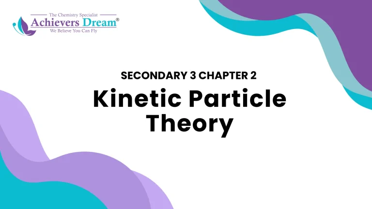 Secondary 3 Chapter 2: Kinetic Particle Theory