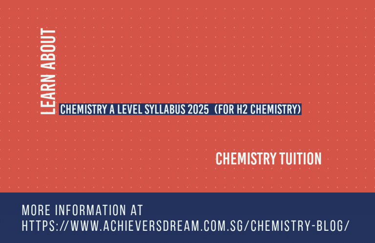 Chemistry A Level Syllabus 2025 (for H2 Chemistry)