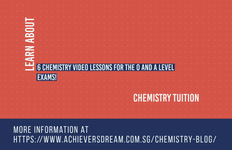 6 Chemistry Video Lessons for the O and A Level exams!