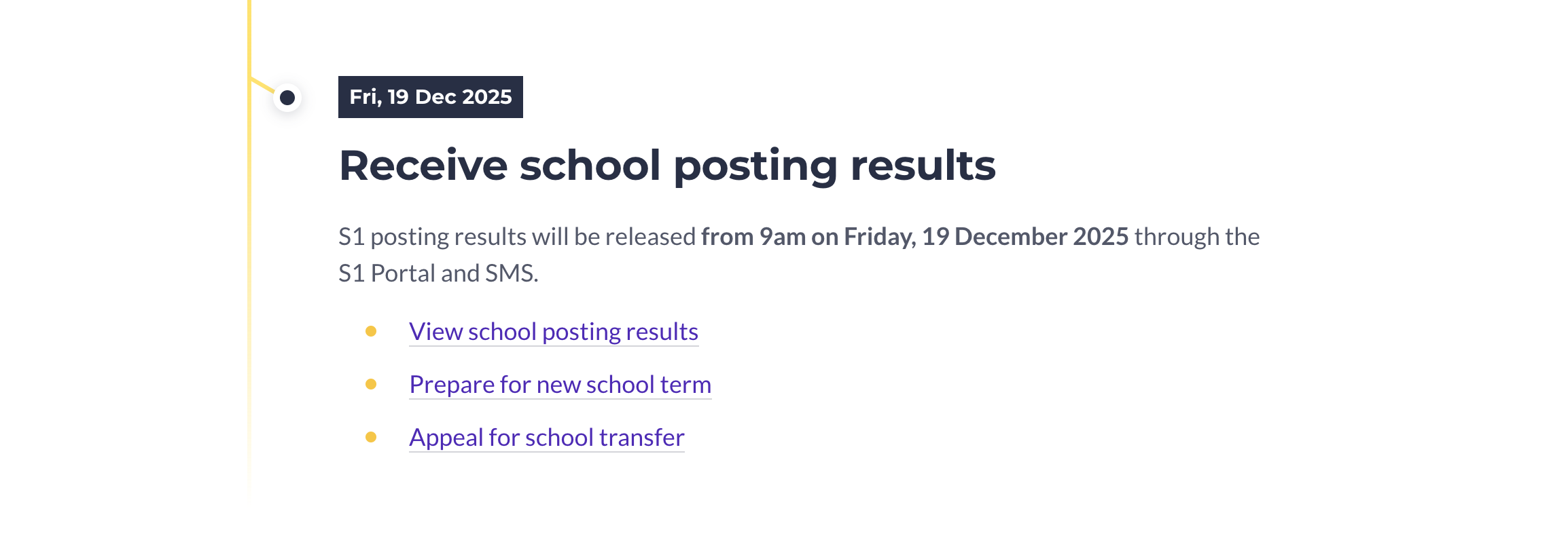 2026 Secondary 1 Posting Results & Secondary School (2026) 3 MOE S1 Posting Website